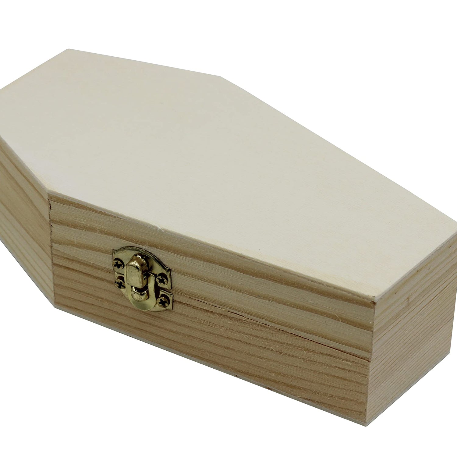 Creative Hobbies Pack of 6 - Small Unfinished Wood Funeral Coffins, 6-Inch - Perfect for Halloween, Goth Decor, and Pet Memorials Creative Hobbies