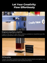 Creality Falcon Pro Laser Engraver 10W with Air Assist, 72W Efficient Laser Engraving Machine, 10W Laser Cutter, CNC Machine Laser Engraver for Wood Creality