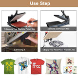 15x15 Heat Press Cover, Non-Stick High Temperature Resistant Sheet Mat Pillow Protector for Protecting Sublimation Heat Pressing Machine Plate TVlifams