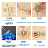 Custom Branding Iron by KAINSY – Personalised Metal Stamp for Wood, Leather, and More KAINSY