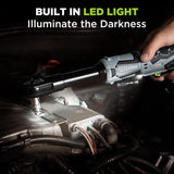 WORKPRO 12V 40 Ft-lbs Power Ratchet Wrench Kit with 10-Piece Socket Accessory Set, 1-Hour Fast Charger, 2.0Ah Lithium-Ion Batteries WORKPRO