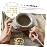 SEWOART 1 Set Letter Soldering Iron DIY Tools Leather Branding Hotstamp Wood Burning Letter Wood Burner Tips Wood Burning Tips Embossing Stamp DIY SEWOART