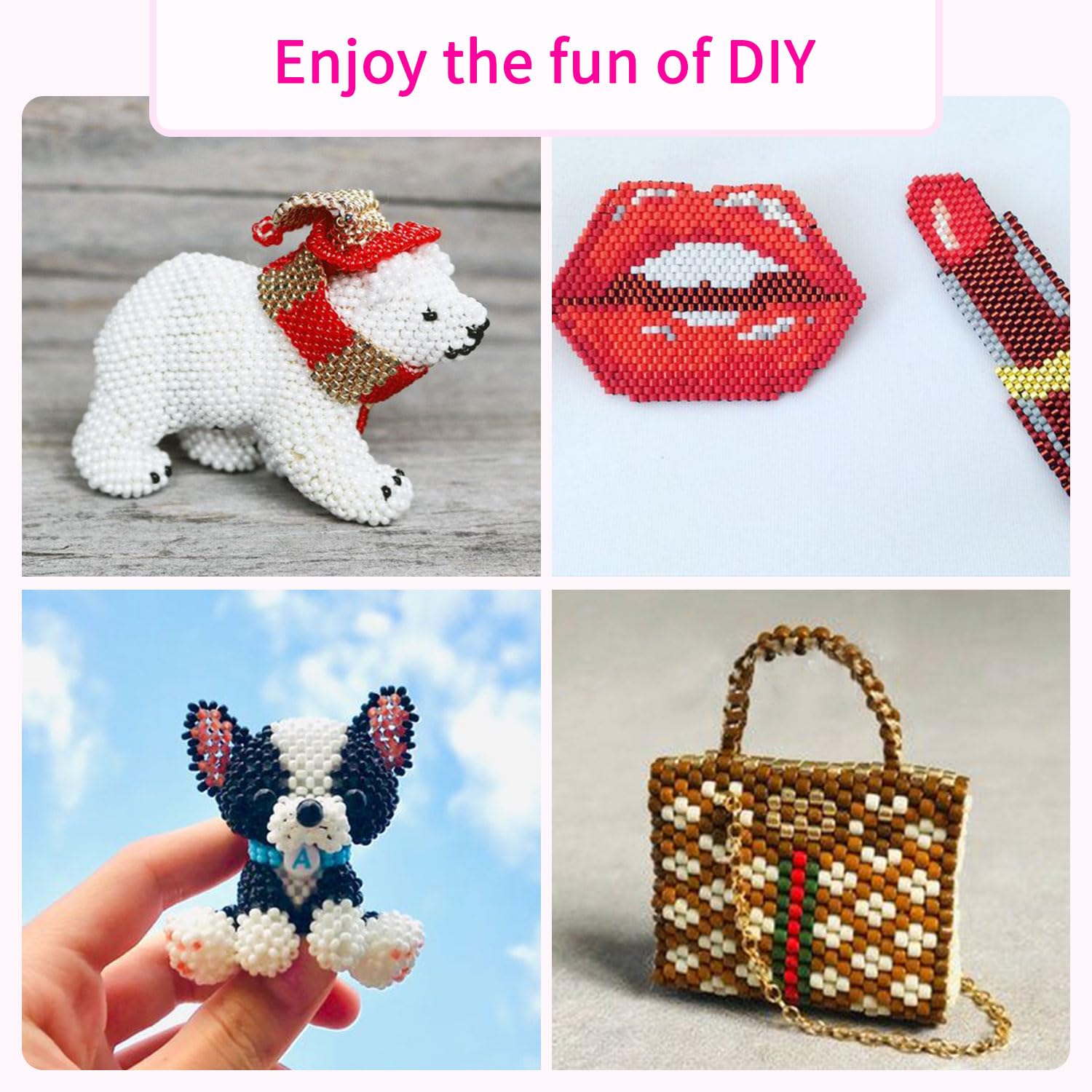 Paodey 30,000 Pcs 3mm 8/0 Glass Seed Beads Friendship Bracelet Making Kit, 96 Colors Small Beads with Letter Accessories Charms for Rings Necklaces Paodey