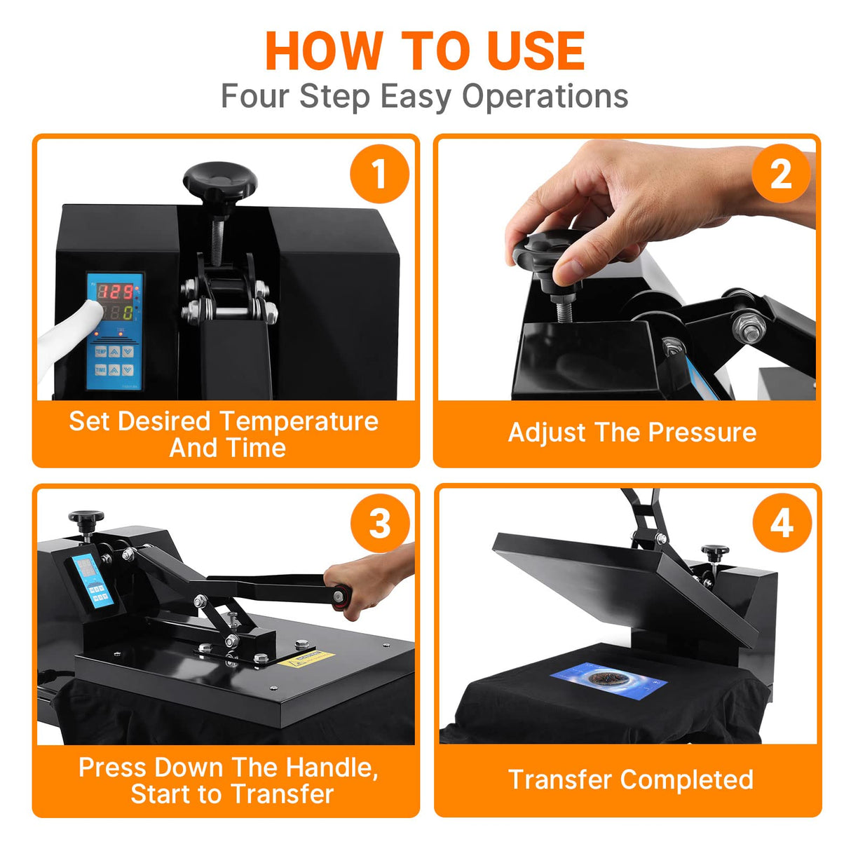 Iglobalbuy 16" X 24" Clamshell Heat Press Machine Sublimation for T-Shirt, Clamshell Design 16x24 Inch Heat Press Transfer Digital Temperature Iglobalbuy