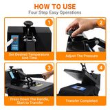 Iglobalbuy 16" X 24" Clamshell Heat Press Machine Sublimation for T-Shirt, Clamshell Design 16x24 Inch Heat Press Transfer Digital Temperature Iglobalbuy
