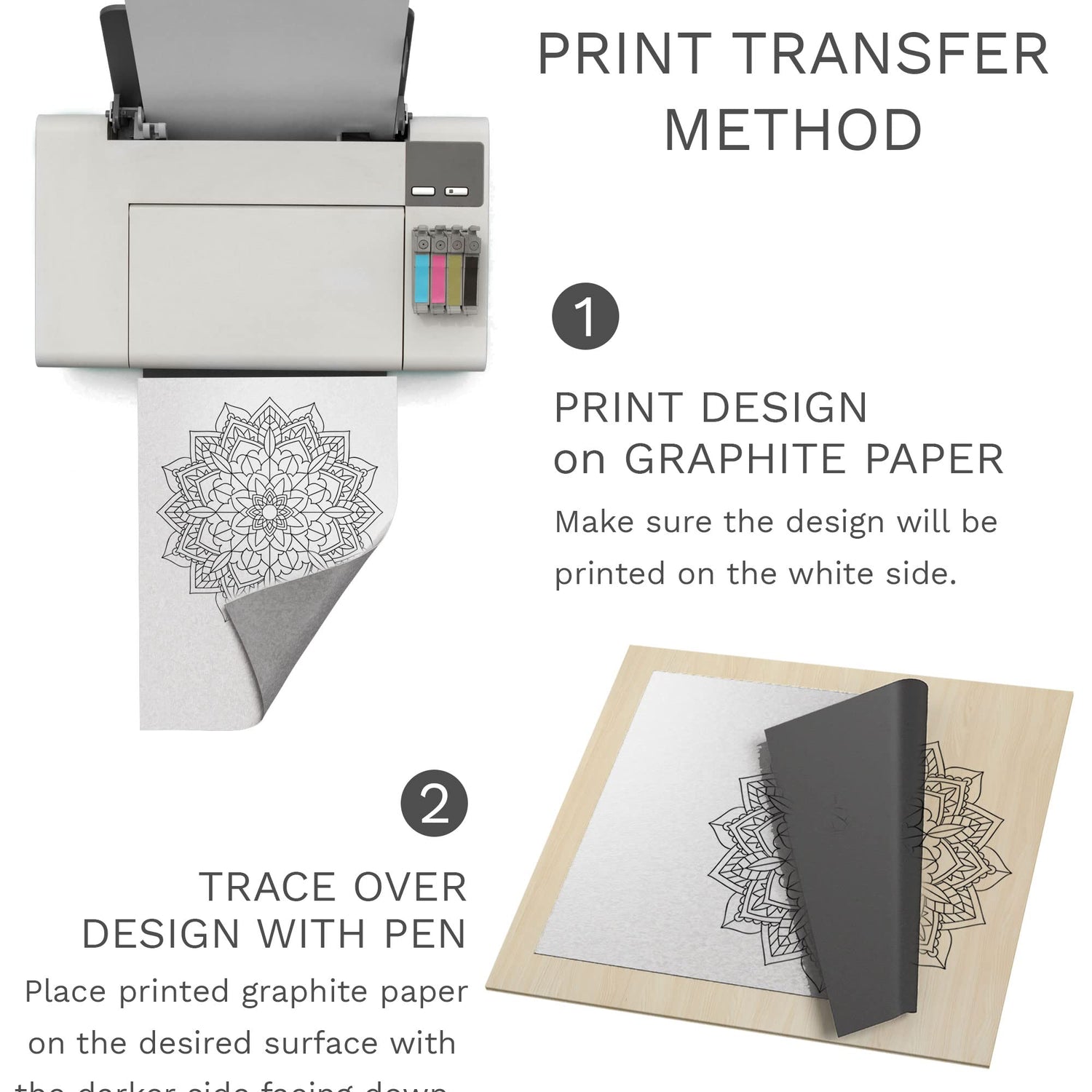 MyArtscape Art Supplies - Artist Quality Graphite Transfer Paper - 9" x 13" - 25 Sheets - Waxed Carbon Paper - with Tracing Paper Pad - 33lb - 9" x MyArtscape