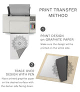 MyArtscape Art Supplies - Artist Quality Graphite Transfer Paper - 9" x 13" - 25 Sheets - Waxed Carbon Paper - with Tracing Paper Pad - 33lb - 9" x MyArtscape