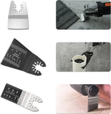 Protoiya 87 PCS Oscillating Tool Blades, Wood Metal Plastic Quick Release Oscillating Multitool Saw Blades Accessories with Sandpaper Compatible with Protoiya