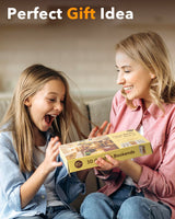 Rowood Book Nook Kits for Adults Bookshelf Insert Decor Alley 3D Wooden Puzzle Bookend DIY Craft Kits for Adults with LED Light - Sunshine Town RoWood