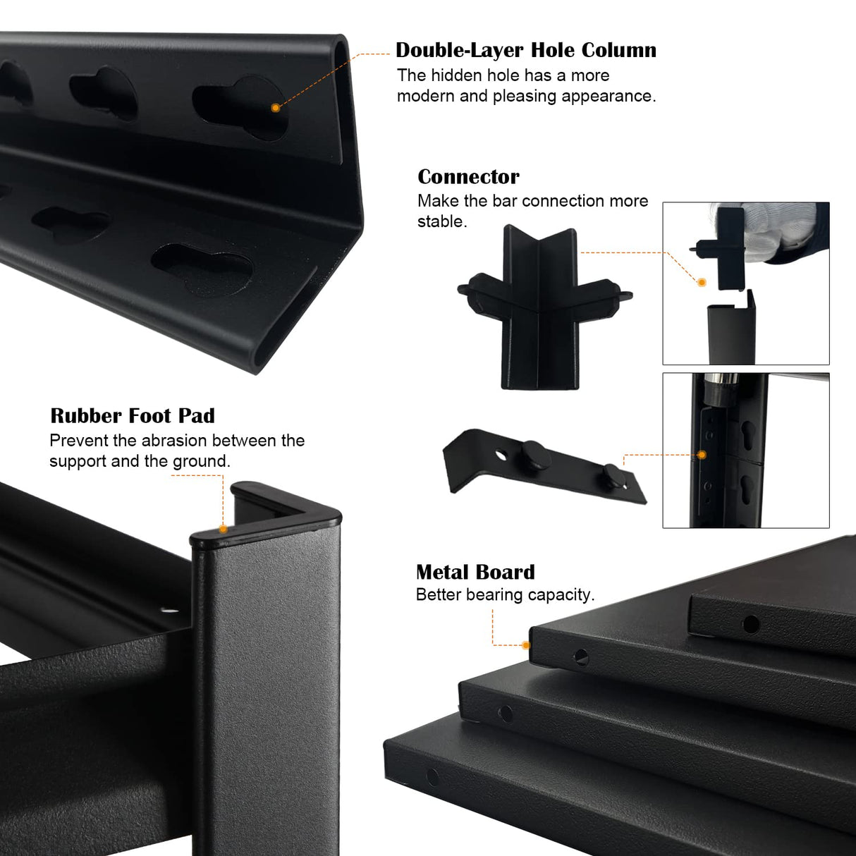 PACHIRA E-Commerce Wide Size Garage Storage Shelves Heavy Duty, 39.4" Wide Adjustable Rack 4-Tier Metal Shelving for Kitchen, Living Room, Basement, PACHIRA E-Commerce