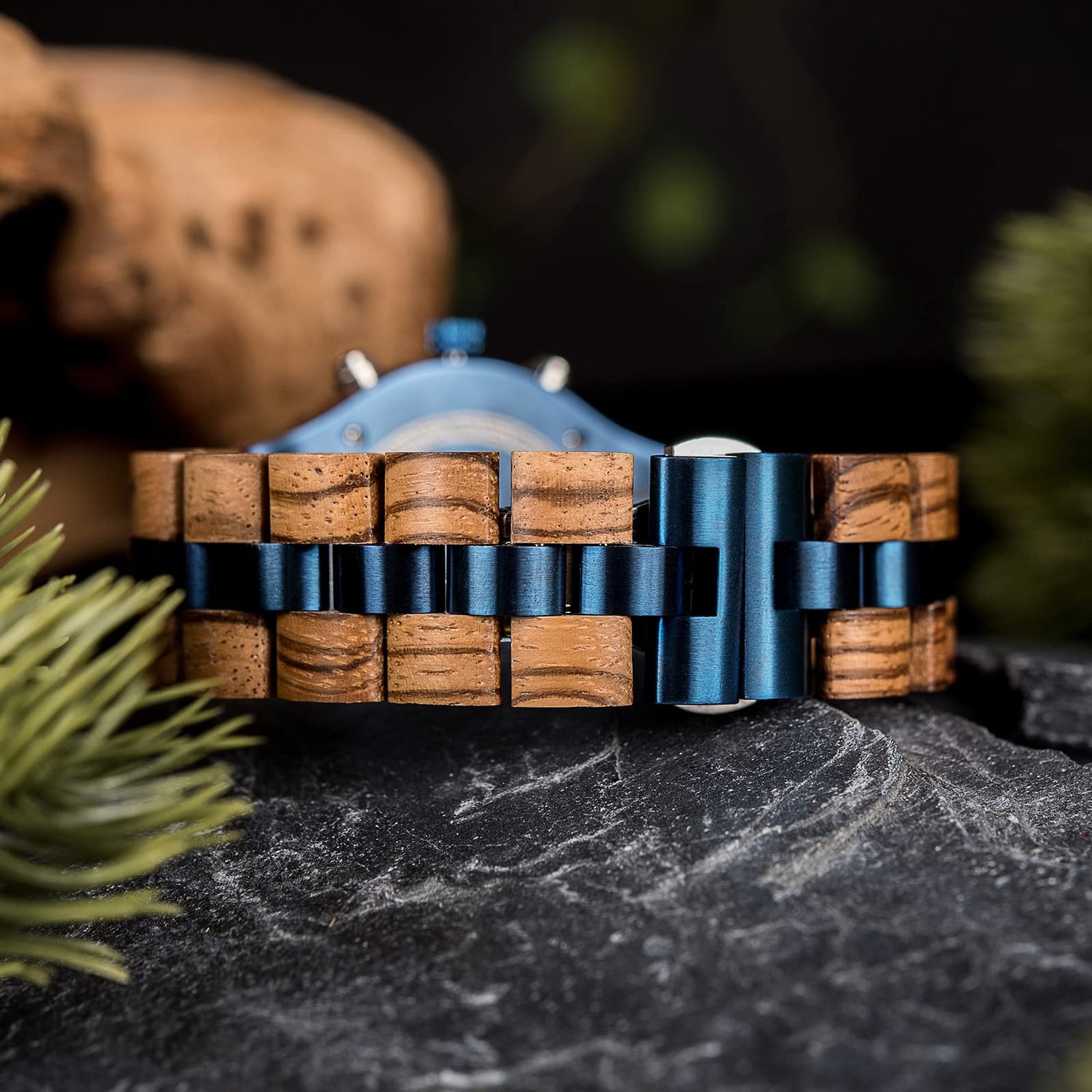 2win Mens Personalized Engraved Wooden Watches Fashion Multifunction Custom Watch Birthday Anniversary Wood Watches for Husband Boyfriend Dad Him Son 2win