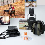 PROHEAR 016 Shooting Ear Protection Earmuffs 2 Pack, NRR 26dB for Gun Range, Hunting -Black and Green PROHEAR