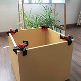 C CASIMR 90 Degree Corner Clamp, 4PCS Adjustable Single Handle Spring Loaded Right Angle Clamp,Swing Woodworking Clip Clamp Tool C CASIMR