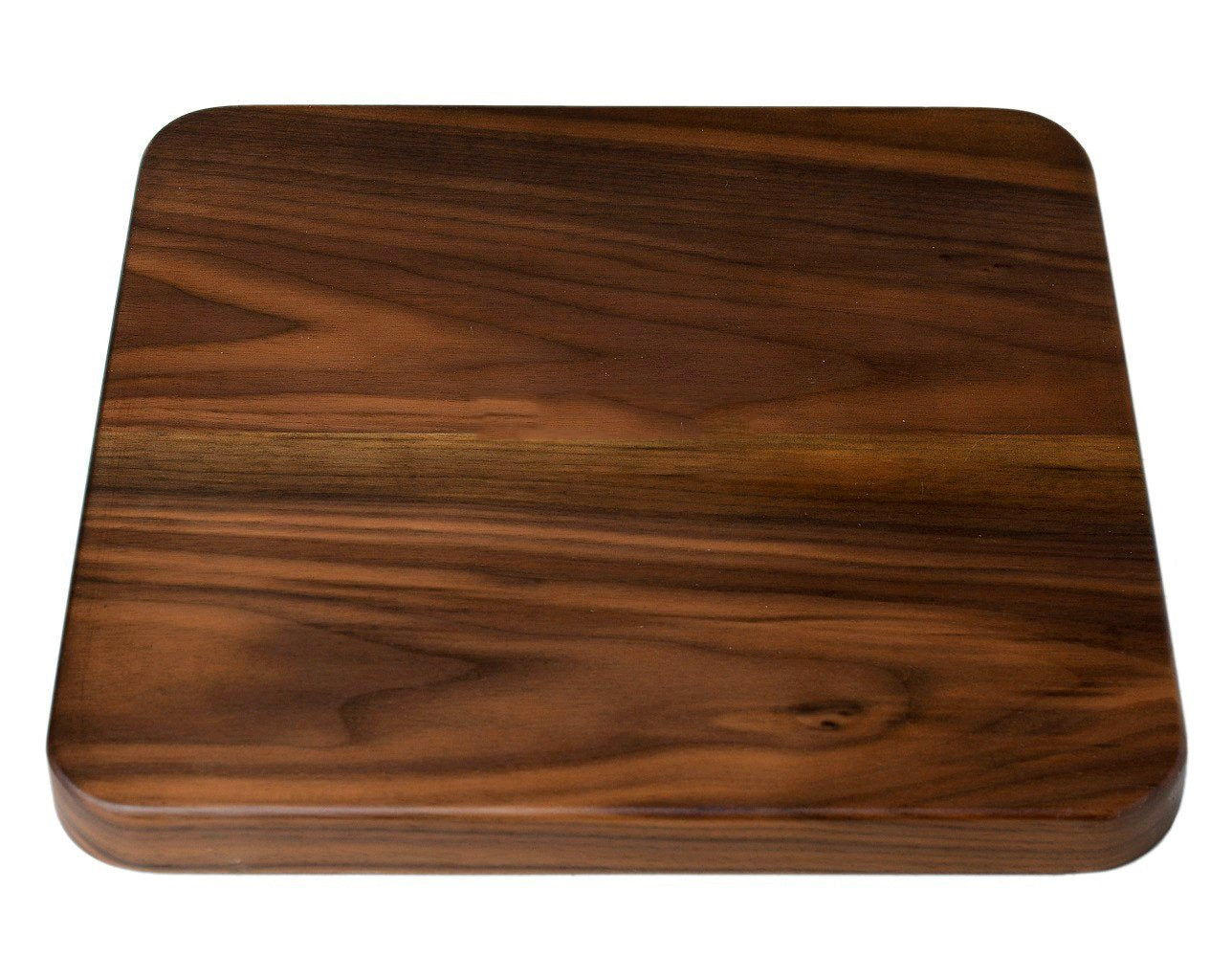 Rustic Walnut Wooden Tray Solid Wood Serving Tray Square Rectangle Platter Tea Tray Coffee Table Tray (Square Large (9 x 9 inch))