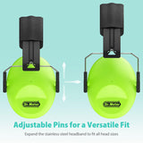 Dr.meter Ear Muffs for Noise Reduction: 27.4SNR Noise Cancelling Headphones for Kids with Adjustable Head Band, EM100 Hearing Protection Earmuffs for Dr.meter