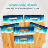 Ultra Clear Deep Pour Epoxy Resin and Hardener for Countertops, River Tables, Art Resin, DIY, Tumblers | Scratch Resistant, Low Odor, Bubble Free Ultra Clear Epoxy