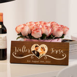 DPDP Personalized Wedding Gifts, Custom Wood Sign with Name Date Picture, Bridal Shower Gifts for Bride and Groom, Weeding Shower Gifts, Gifts for DPDP