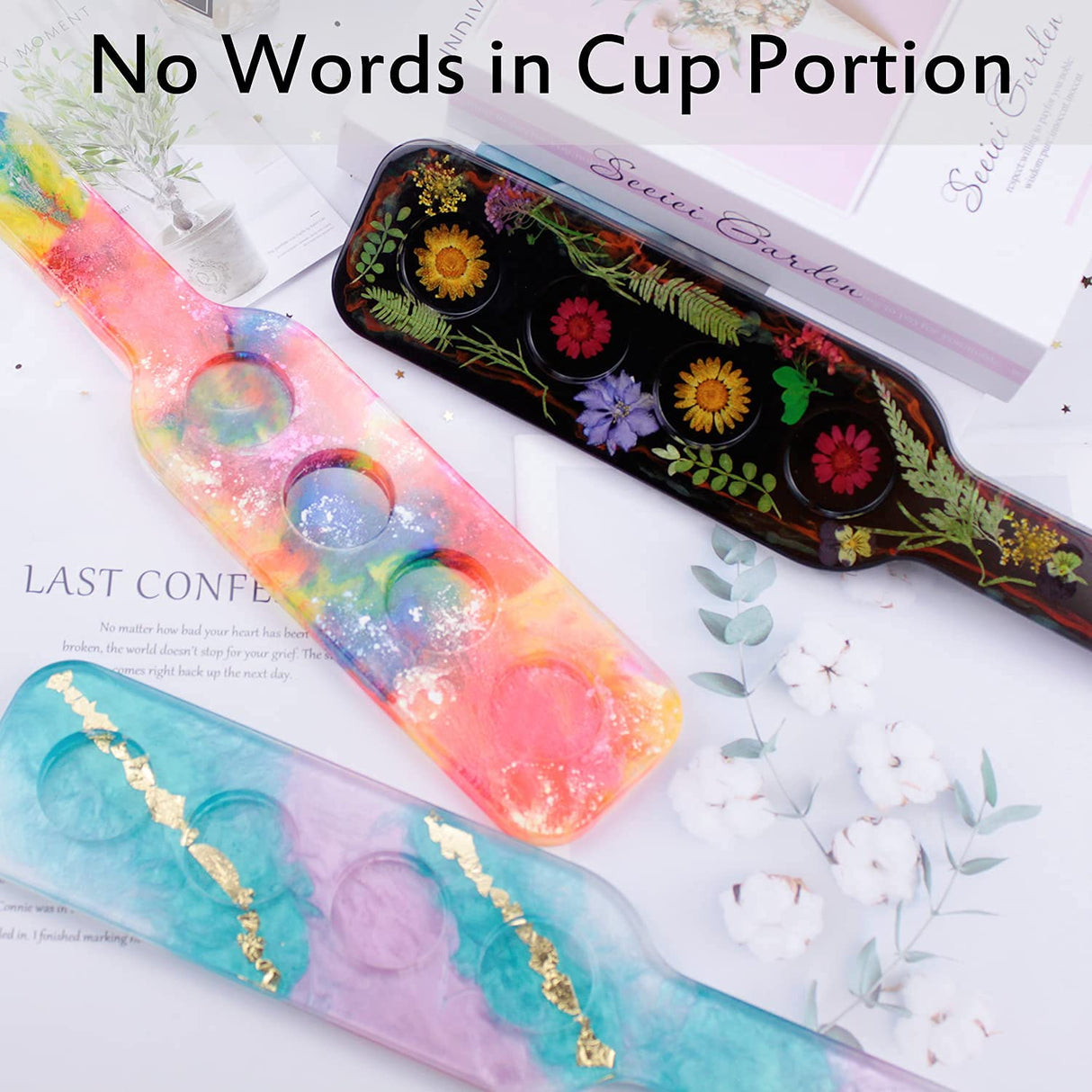 ResinWorld Shot Glass Serving Tray Mold + 3D Silicone Chess Piece Mold for Epoxy Resin, Chess Board Game Mold ResinWorld