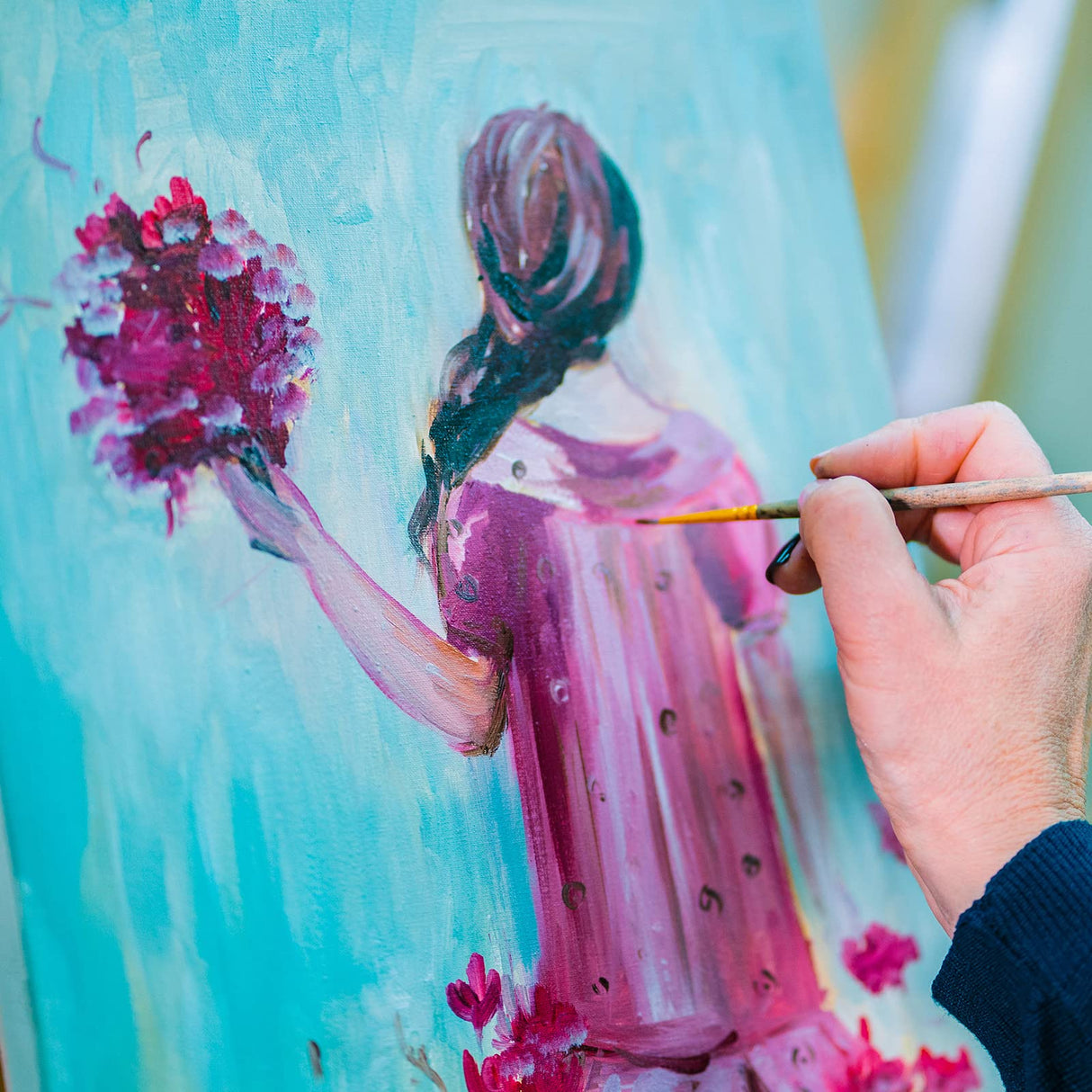 12 Pieces Wood Canvas Boards Unfinished Wooden Panel Boards Wood Paint Pouring Panels for Painting Drawing Home Decor, 3 Sizes Youyole