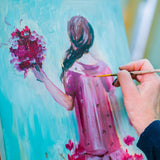 12 Pieces Wood Canvas Boards Unfinished Wooden Panel Boards Wood Paint Pouring Panels for Painting Drawing Home Decor, 3 Sizes Youyole