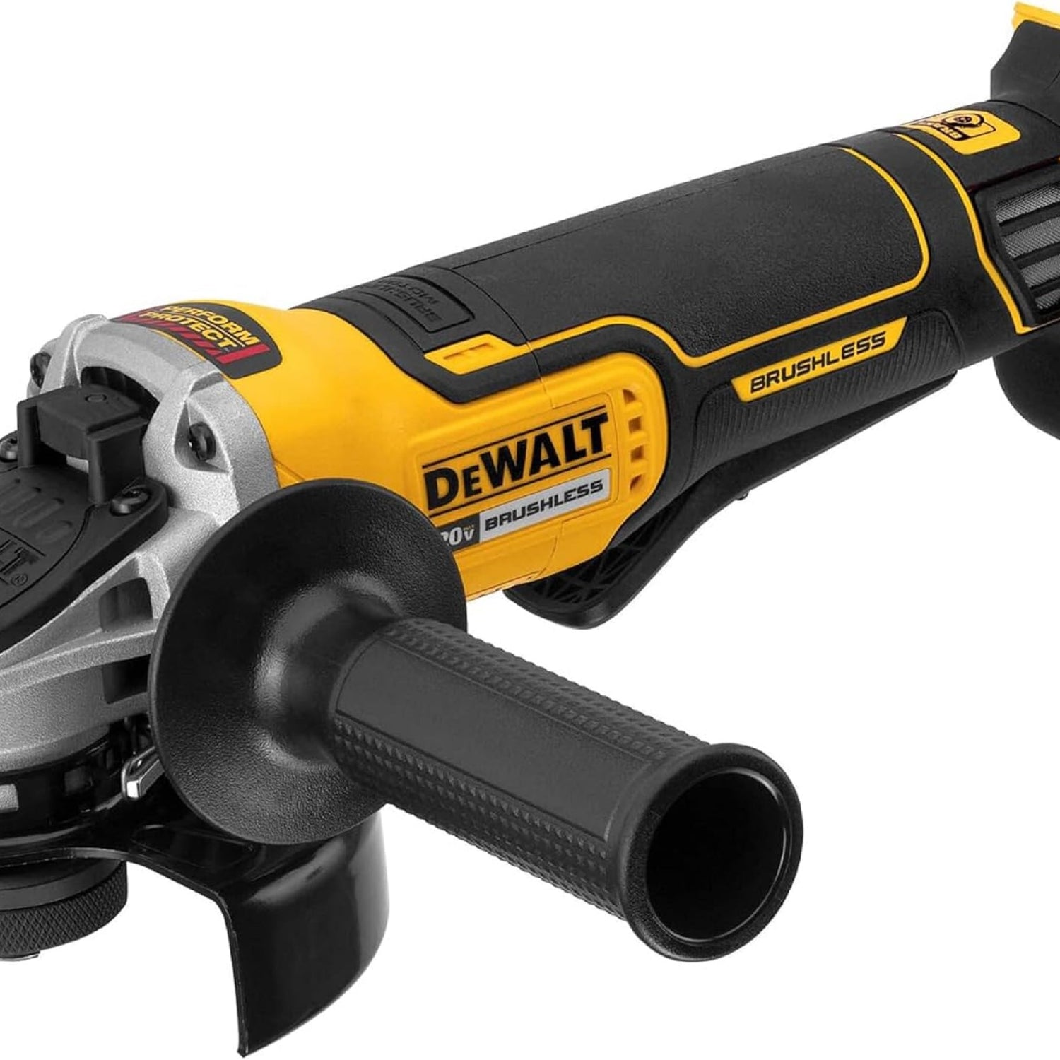 DEWALT 20V MAX* Angle Grinder Tool, Tool Only (DCG413B), Black, Yellow DEWALT