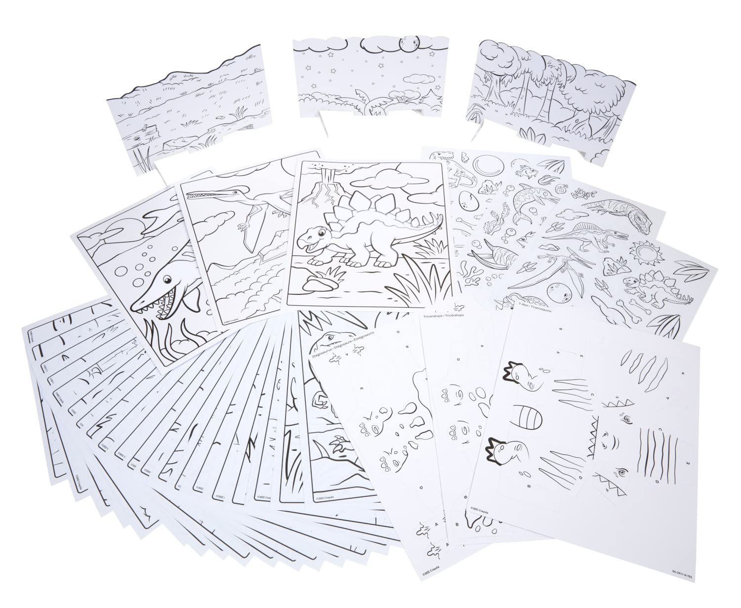 Crayola Dinosaur 5-in-1 Art Kit, Dinosaur Toys Alternative, Gift for Kids, Ages 4, 5, 6, 7 Crayola