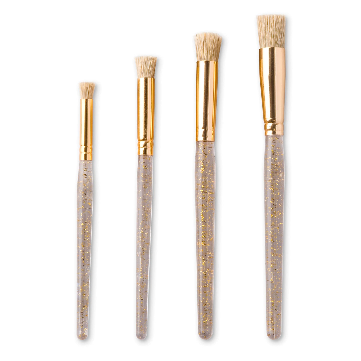 Short Flat Stencil Brush Set by Craft Smart®, 4 Pack - WoodArtSupply