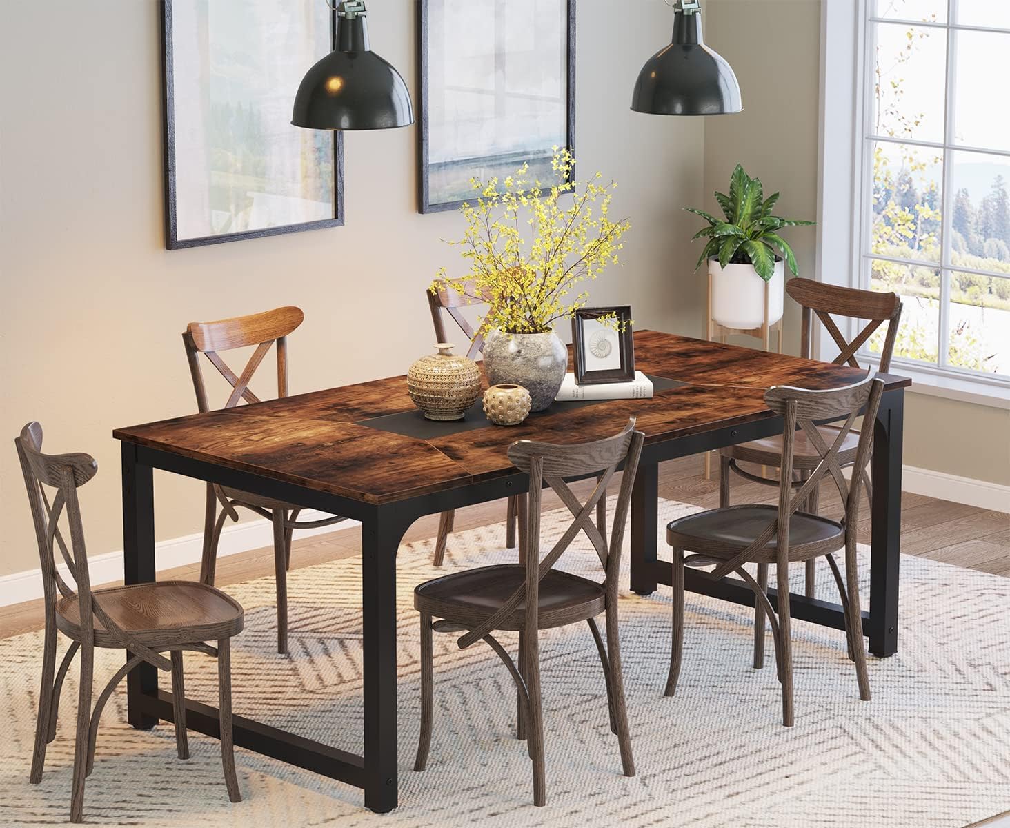 Tribesigns Modern Computer Desk, 70.8 x 35.4 inch Large Executive Office Desk Computer Table Study Writing Desk Workstation for Home Tribesigns