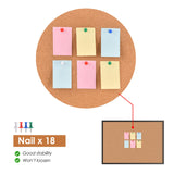 Board2by Cork Board Bulletin Board 36 x 48, Black Wood Framed 4x3 Corkboard, Office Board for Wall Cork, Large Wall Mounted Notice Pin Board with 18 Board2by