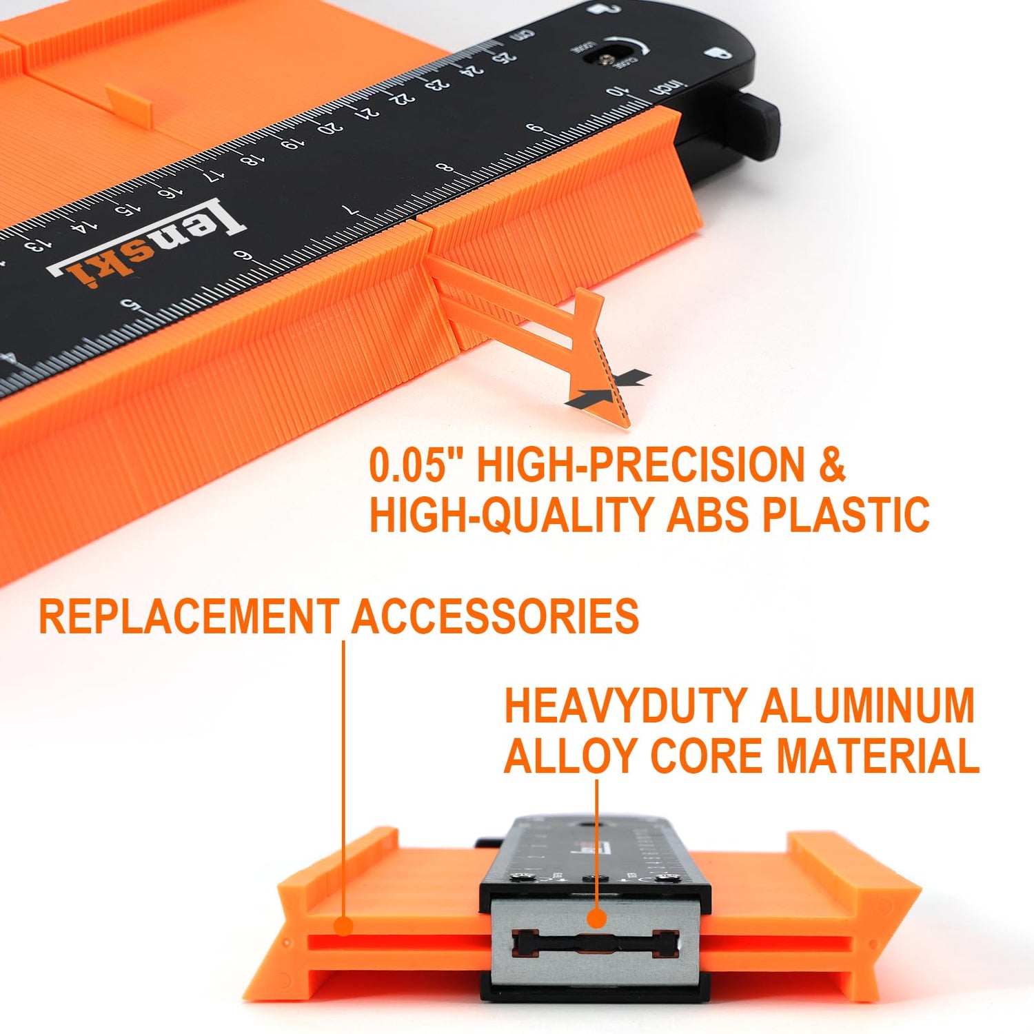 Lenski Stocking Stuffers Gifts for Men, Connectable Contour Gauge Mens Gifts for Christmas, Gifts for Dad Him Husband, Dad Gifts for Men Who Have Lenski