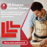 Relitec R 90 Degree Positioning Squares, Clamping Square, Right Angle Clamp Corner Clamp Woodworking Tools for Wood Cabinets, Carpenter Tool for Relitec R
