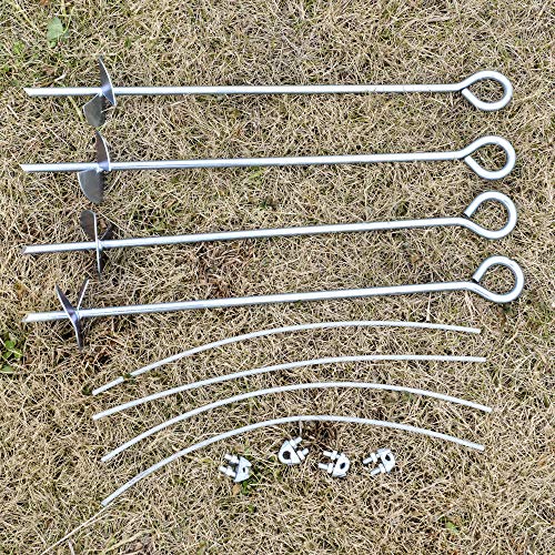 Outsunny 6' x 8' Carport Portable Garage, Heavy Duty Storage Tent, Patio Storage Shelter w/Anti-UV PE Cover and Double Zipper Doors, for Motorcycle Outsunny