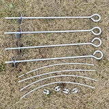 Outsunny 6' x 8' Carport Portable Garage, Heavy Duty Storage Tent, Patio Storage Shelter w/Anti-UV PE Cover and Double Zipper Doors, for Motorcycle Outsunny