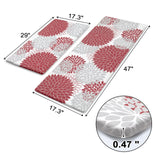 Anti Fatigue Kitchen Mats for Floor 2PCS,17"x47"+17"x29" Farmhouse Kitchen Rugs Non Slip Rubber Backing,Waterproof Cushioned Standing Mat for Collive