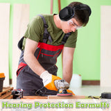 4 Pack NRR 28dB Safety Ear Muffs, Foldable Noise Reduction Safety Ear Protection Adult Noise Cancelling Earmuffs for Shooting (Red and Blue) Yunsailing