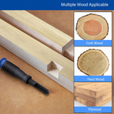 Right Angle Chisel, ChromeSteel Professional Wood Chisel with TPR Handle, Right Angle Woodworking Corner Chisel, Corner Punch Chisel for Woodworking Cryfokt