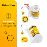 FastCap 6oz Glue Bottle, with 2-Chamber No-Drip System. Each Bottle Comes with 2 Replaceable Tips. FastCap