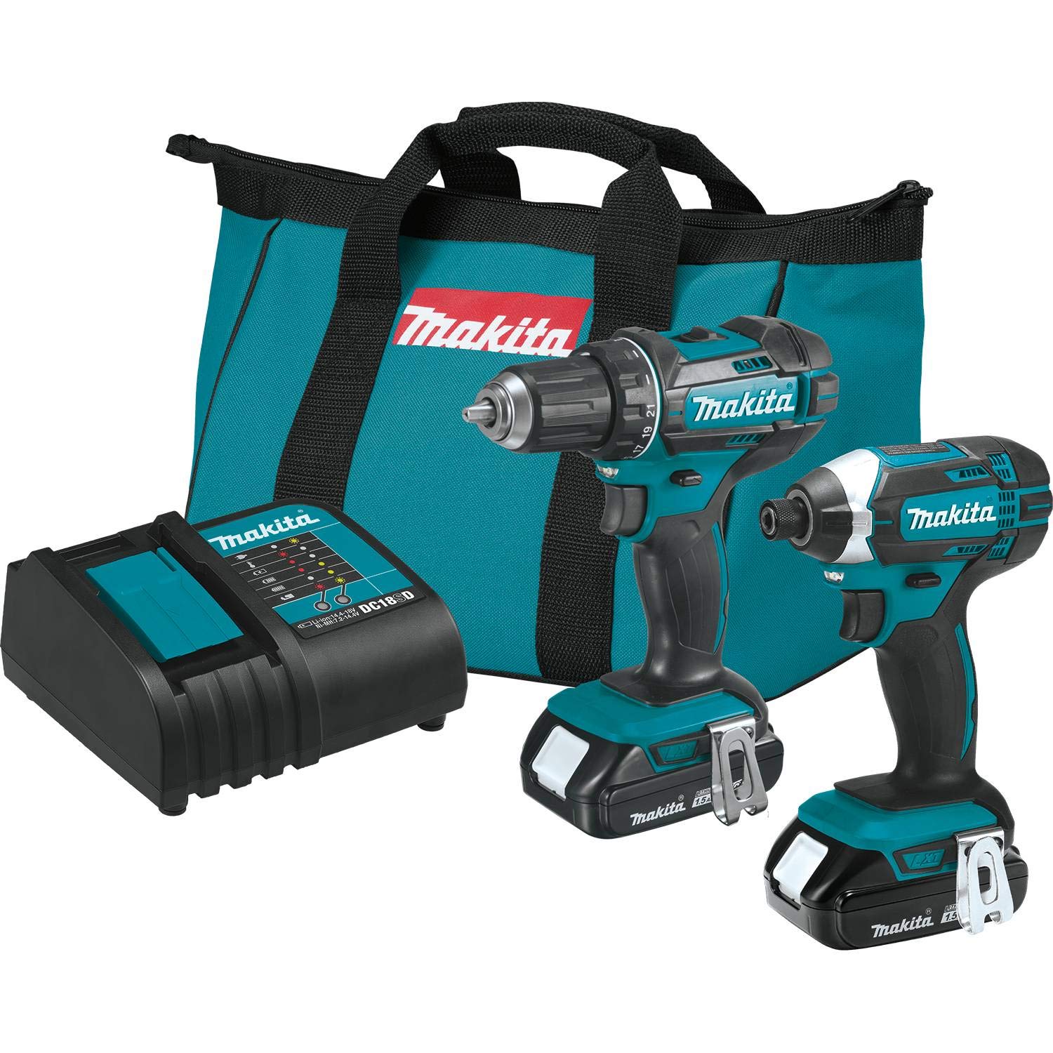 Makita CT225SYX 18V LXT® Lithium-Ion Compact Cordless 2-Pc. Combo Kit (1.5Ah) - WoodArtSupply