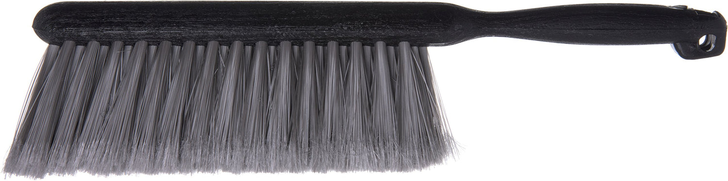 SPARTA Flo-Pac Counter Brush, Bench Brush, Dustpan Brush with Flagged Bristles for Counters, Floors, And Fireplace, 8 Inches, Gray SPARTA