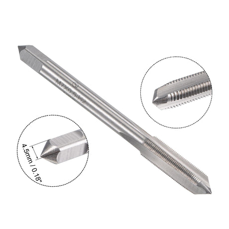 uxcell M7 x 0.5mm Metric Tap and Die Set, Machine Thread Screw Tap with Round Threading Die, Tap & Die Kit for Nut Screw Bolt Thread Repair uxcell