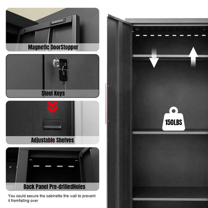 Torin Storage System, Includes Steel Cabinets Drawers Rolling Chest and Pegboard-Perfect for Organizing Garage and Tools 8 Piece Gabinets Set, - WoodArtSupply