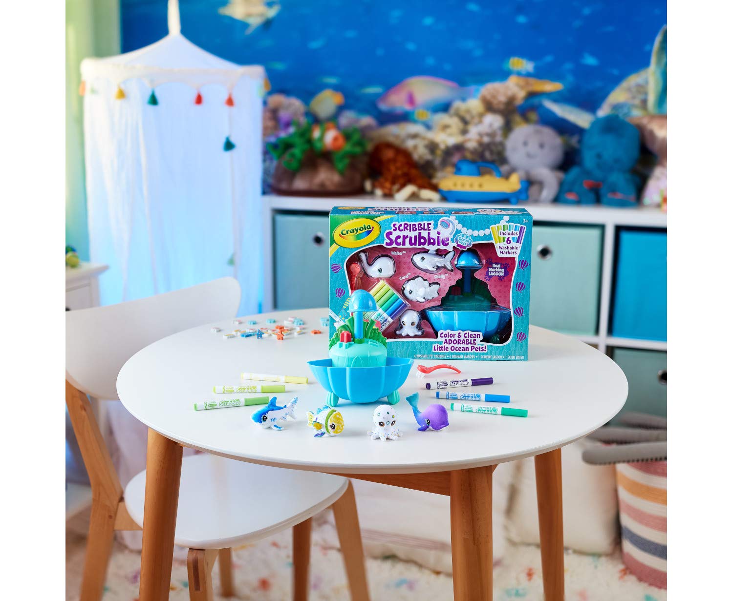 Crayola Scribble Scrubbie Pets, Ocean Animals Playset