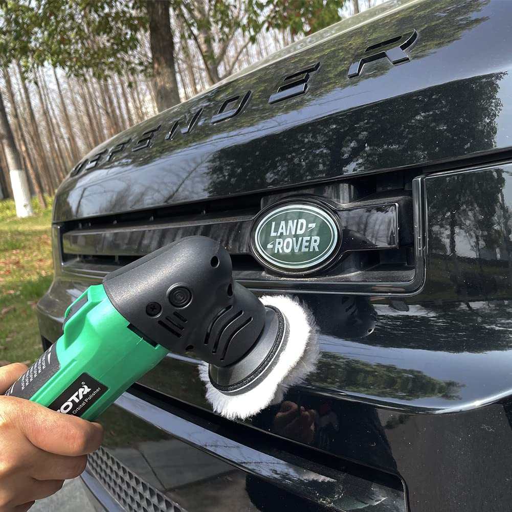 ZOTA Mini Polisher, 2-inch/ 3inch Car Buffer Polisher with 8mm Random Orbital,Car Polishers and Buffers for Car Detailing,Variable Speed Small Buffer ZOTA
