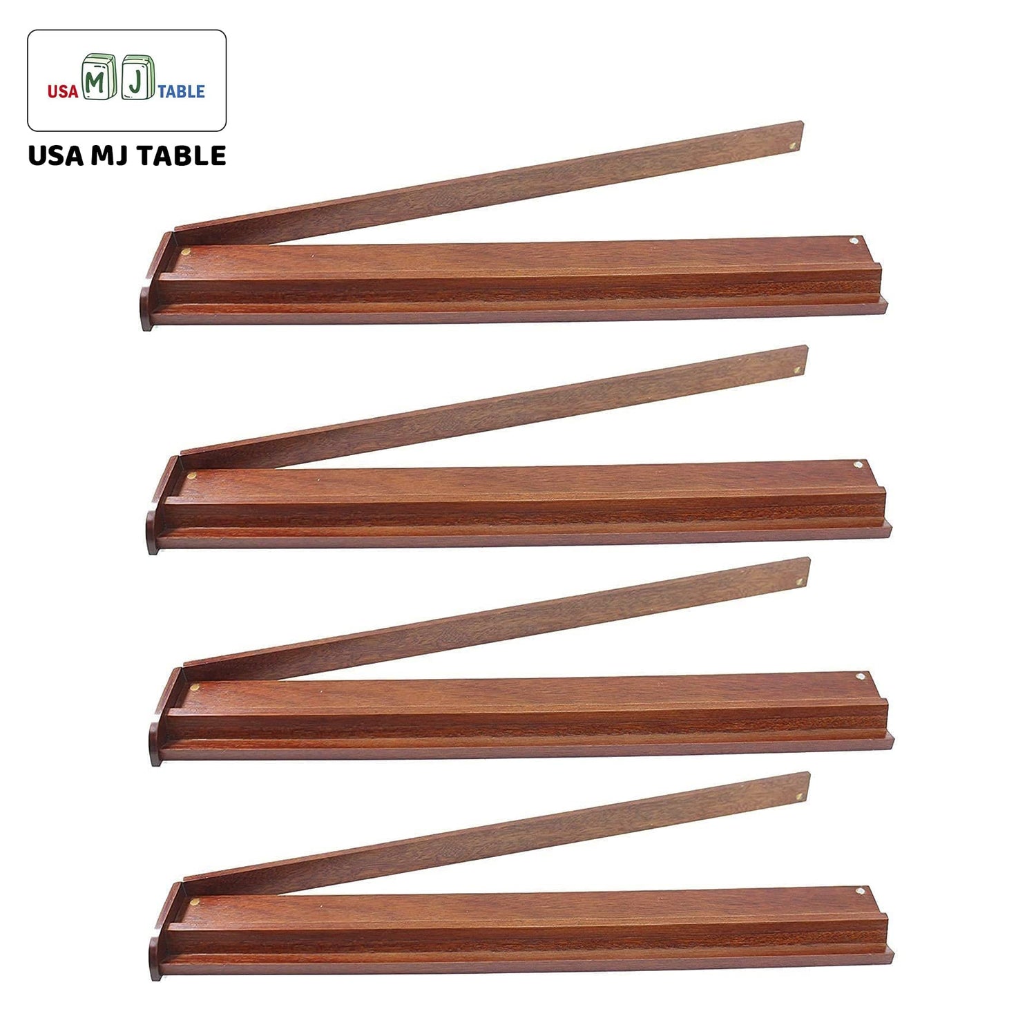 Ultra-Thin Automatic Mahjong Table Roller Coaster Style, 36mm American Style Tiles Built-in Hard Table Cover Set of 4 19'' Wooden Pushers & Racks usamjtable