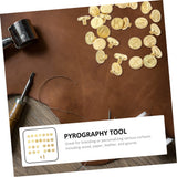 SEWOART 1 Set Letter Soldering Iron DIY Tools Leather Branding Hotstamp Wood Burning Letter Wood Burner Tips Wood Burning Tips Embossing Stamp DIY SEWOART