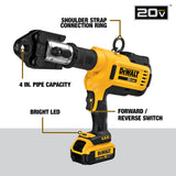 DEWALT 20V MAX Cordless Plumbing Pipe Press Tool Kit with Crimping Heads, Pro Press Tool For Copper Pipe and Stainless Steel Pipes, ½”-1 ¼”, 2 DEWALT