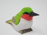 Selsela Hummingbird - Wooden Figurine Ruby-Throated Gift Decoration Handmade Bird Art Carved Small Animal Garden Statue Selsela