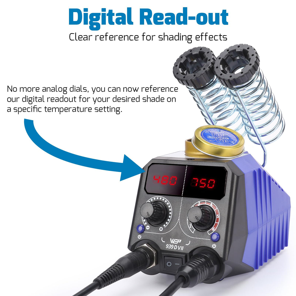 WEP 939D-VII 2-IN-1 Wood Burning Kit 84-IN-1 with 51 Solid Points and 23 Wire Nibs Wood Burner with 2 Letter Number Stencils, 6 Unfinished Wood, 1 WEP