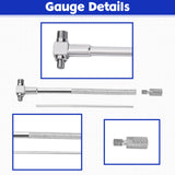 7 Pcs Telescoping Gage Digital Caliper Set, Caliper Measuring Tool Digital Micrometer Inside Micrometer, 5/16-6 Range, T Bore Hole Gauges, High Fiada