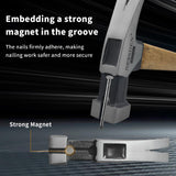 Claw Hammer, BOOSDEN 15 oz Hammer, Framing Hammer with Milled-Faced Steel Head, Carpenter Hammer with Bamboo Handle and Scale, Nailing Hammer with BOOSDEN